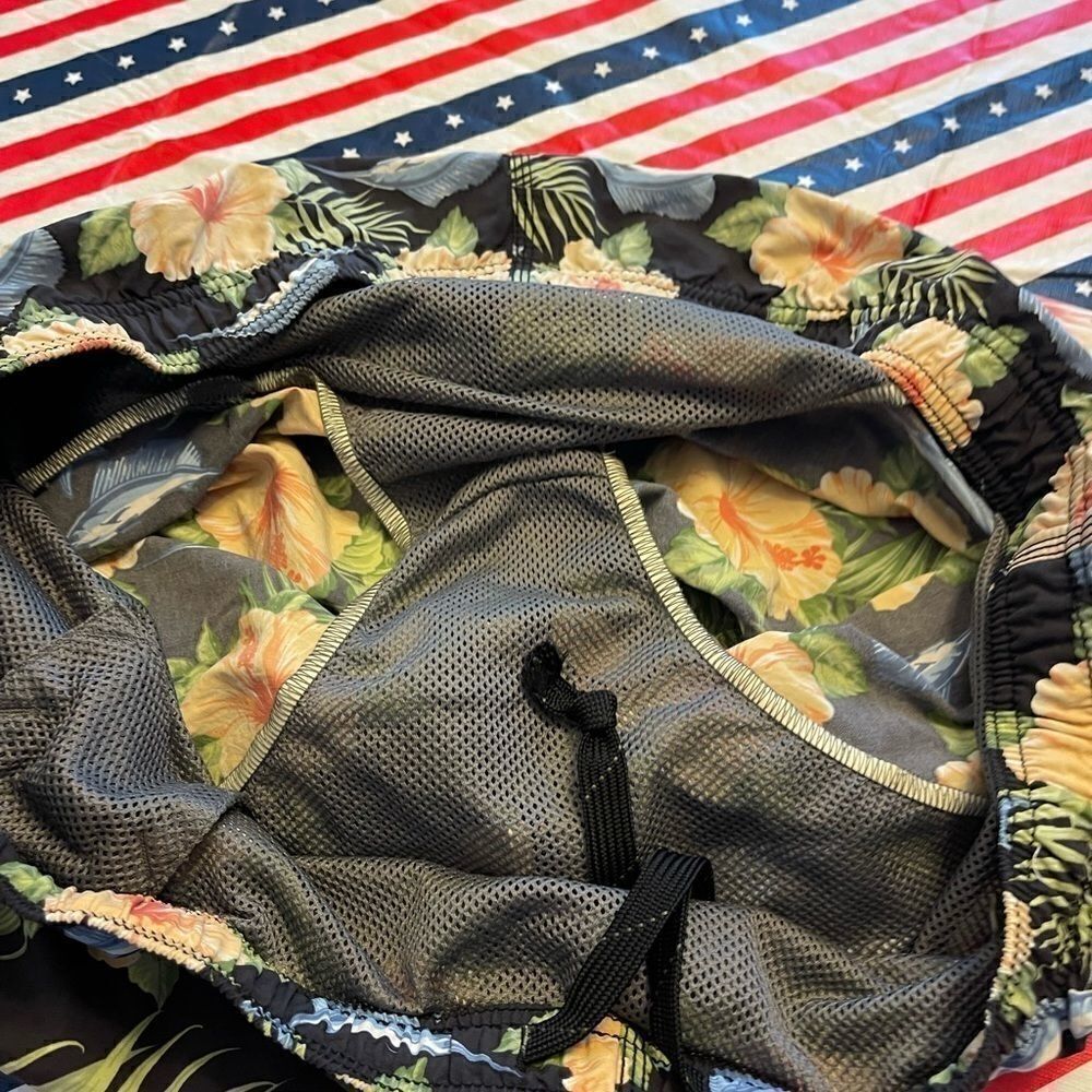 Tommy Bahama Marlin Floral Tropical Swim Trunks - Picture 6 of 13